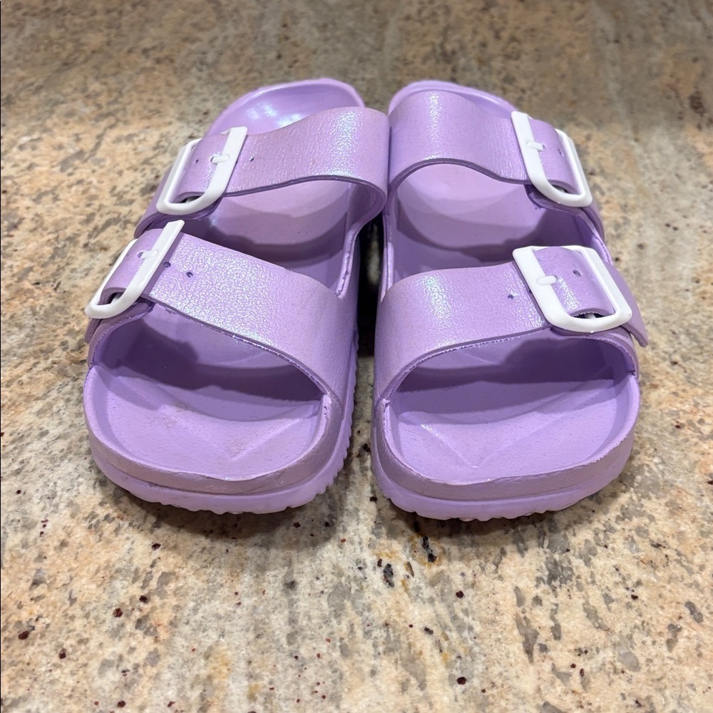 Womans Purple Sandals - Picture 3 of 11